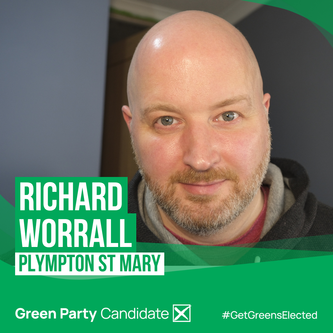 Richard Worrall Green candidate Plympton St Mary
